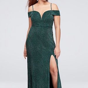 Deep Green evening gown